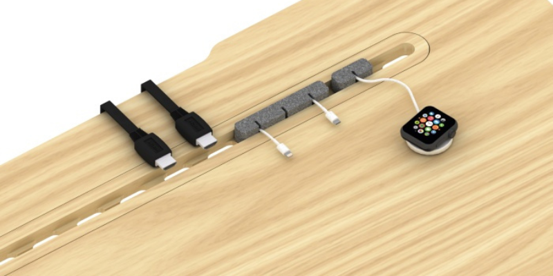 EverDesk UniGroove Cable Management System