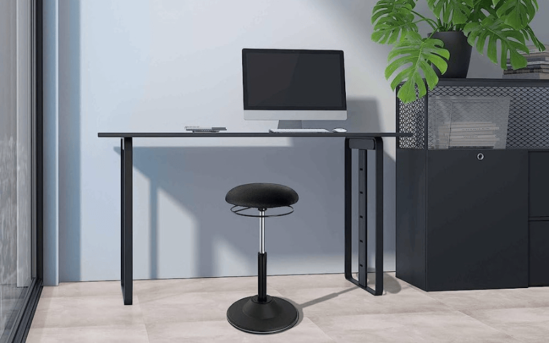 Standing Desk With Ergonomic Stool