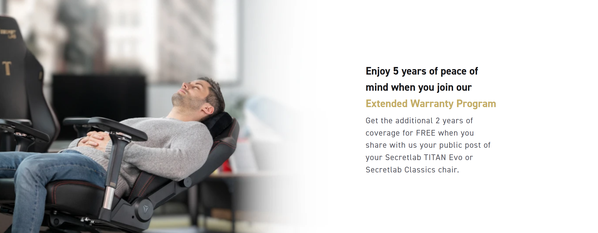 Secretlab's Extended Warranty Propram