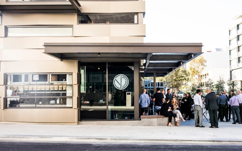 The Offshoot Coffee shop on Hay Street, Perth.