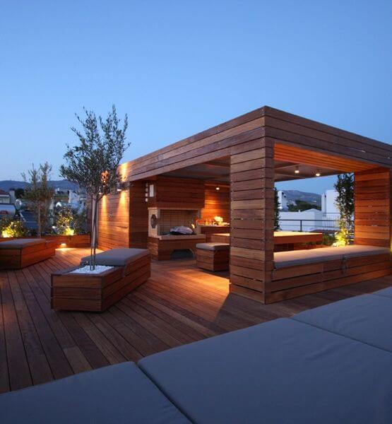 deck at night